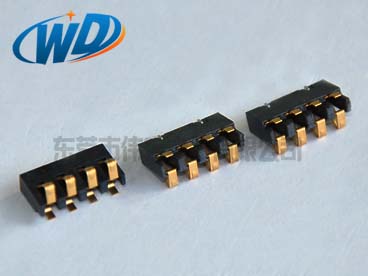 2.50间距 立式4PIN弹片xk星空体育
连接器