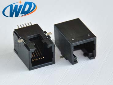 全贴片RJ12 6P6C 电话接口 SMT耐高温 高11.50mm