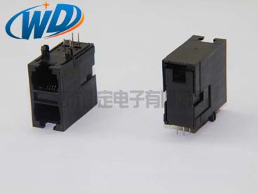 59全塑 2X1双层 RJ11 6P6C 6P4C电话接口