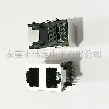 59 2X1 双层带屏蔽RJ45连接器