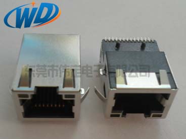 沉板带灯RJ45带变压器百兆千兆  100M 1000M带弹片