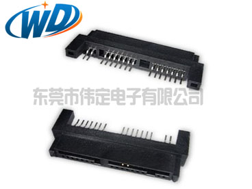 沉板贴片 mirco  sata 7+7+2 16PIN硬盘连接器SMT母座