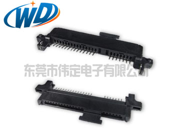 沉板式7+15 22PIN SMT贴片SATA 硬盘母座连接器接口